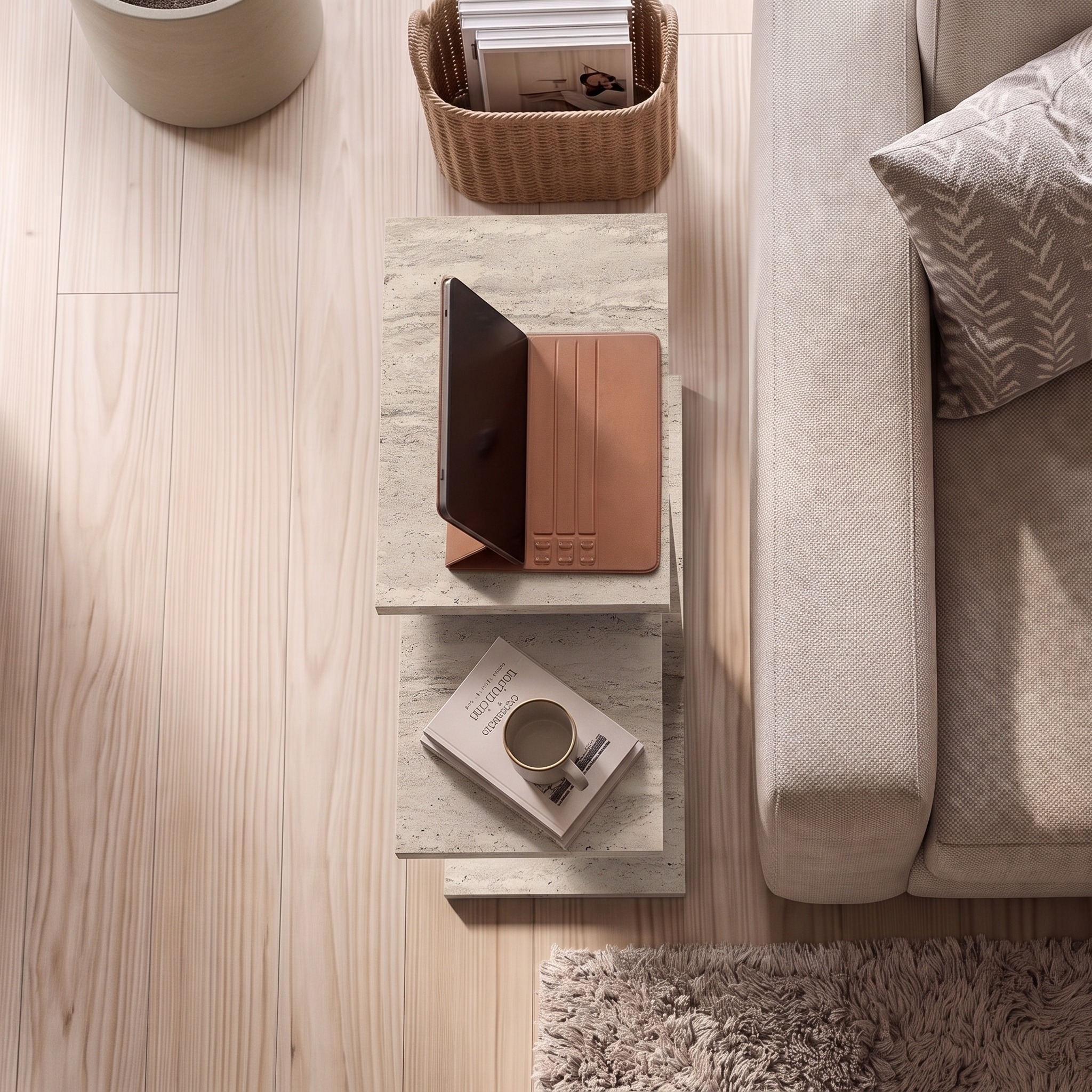 AI-staged furniture scene (lighting edit) — created with OmniRoom