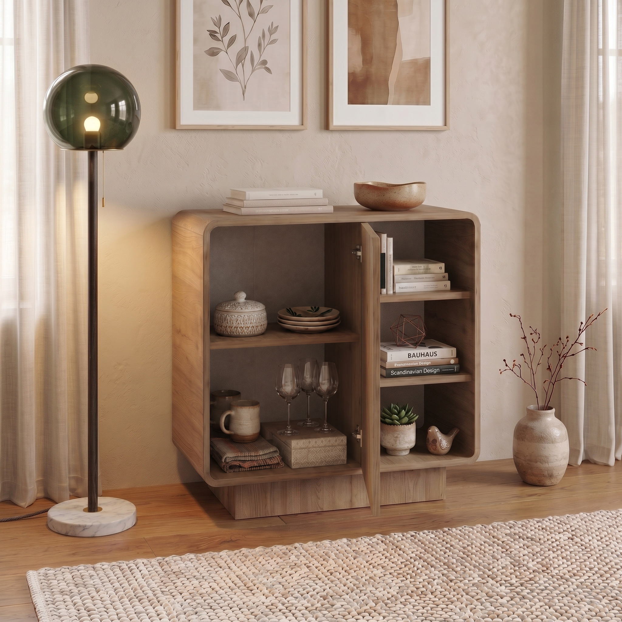 AI-staged furniture scene (lifestyle scene) — created with OmniRoom
